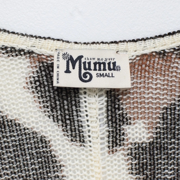 Show Me Your Mumu Hug Me Animal Print Oversized Knit Sweater Size S Slouchy - Picture 7 of 9